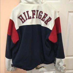 Vintage 90s Tommy Hilfiger Fleece Jacket Size XL